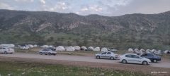 ترافیک گردشگران نوروزی در تفرجگاه میان‌دار گیلانغرب 
