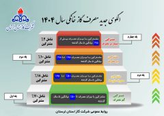 الگوی جدید مصرف گاز خانگی سال ۱۴۰۴ معرفی شد