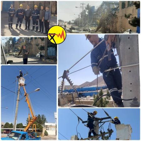 رشادت و جان فشانی نیروهای خدوم صنعت برق برای روشن ماندن چراغ خانه مشترکین